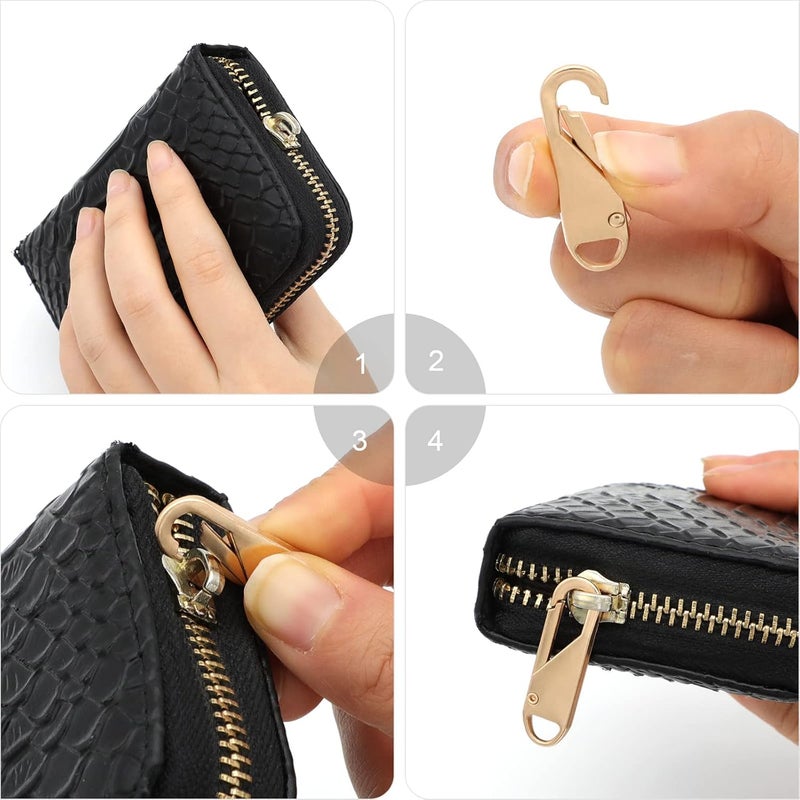 FENGWANGLI Zipper Pull Replacement, 16 Pieces Detachable Zipper Pull Tabs with Extender Cord for Luggage Clothing Jackets Backpacks Boots Purse Coat - Image 4